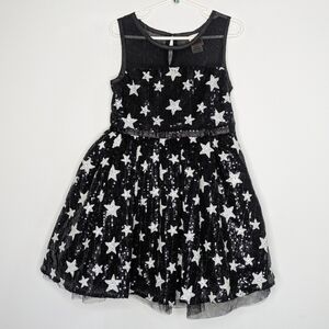 Harajuku Mini for Target black white sequin star sleeveless dress 4/5